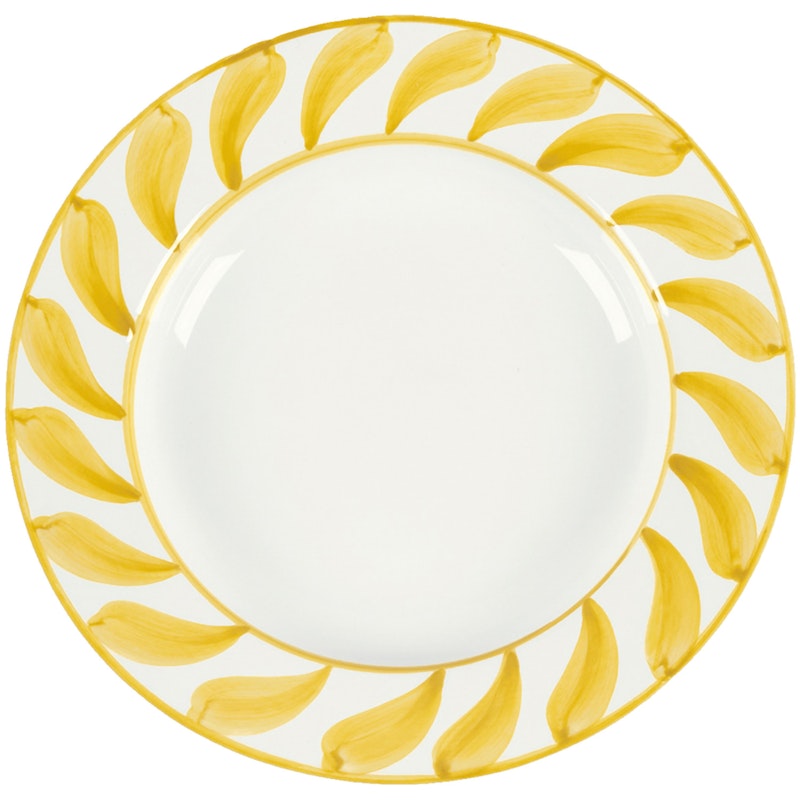 Swirl Dyb Tallerken 22 cm, Gul