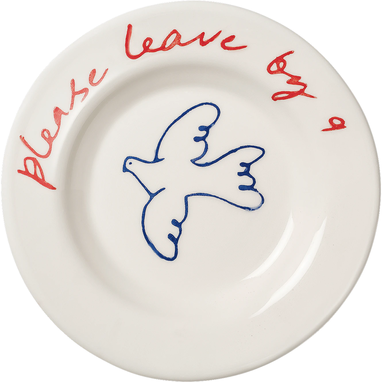 Pick a Poppy Bird Tapas Plate 15 Cm Blue - Asietter Earthenware Bl&aring; - C251501SS26-465