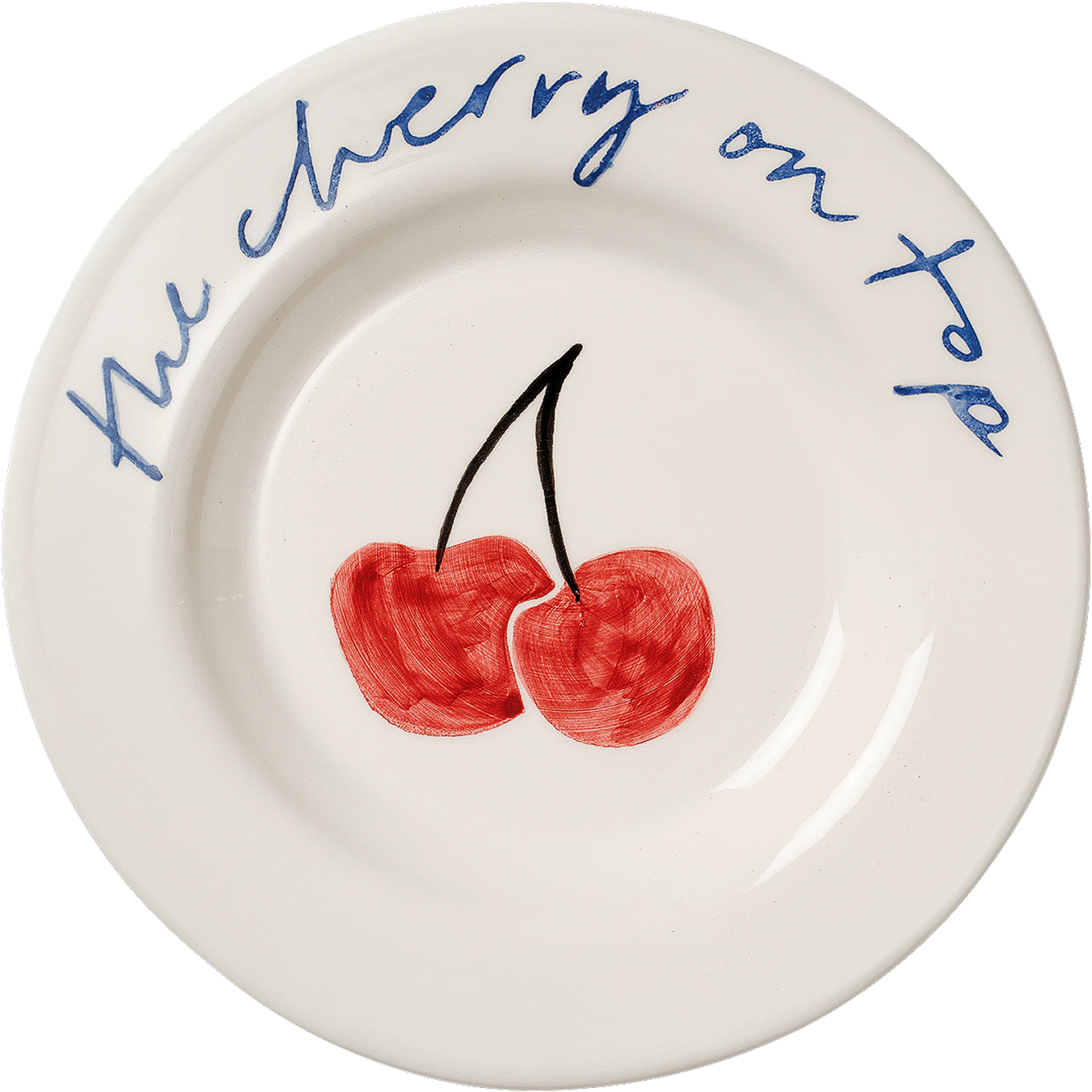 Pick a Poppy Cherry Tapas Plate 15 Cm Red - Asietter Earthenware R&oslash;d - C251513SS26-472