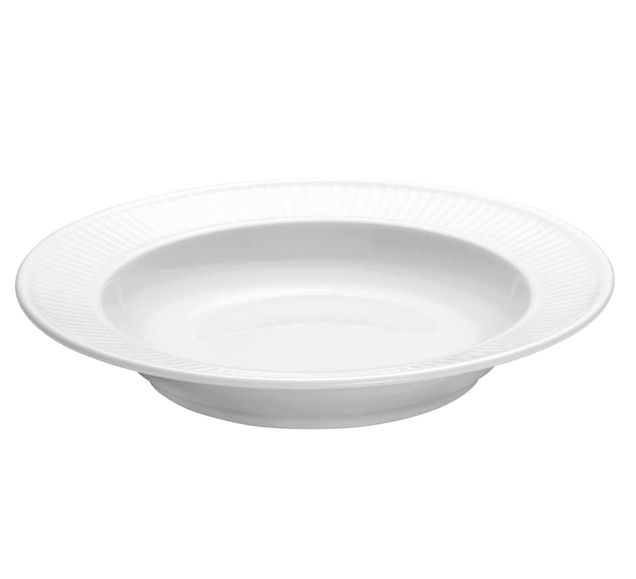 Pillivuyt Pliss&eacute; Dyb Tallerken 22 Cm - Dybe tallerkner Porcel&aelig;n Hvid - 18212