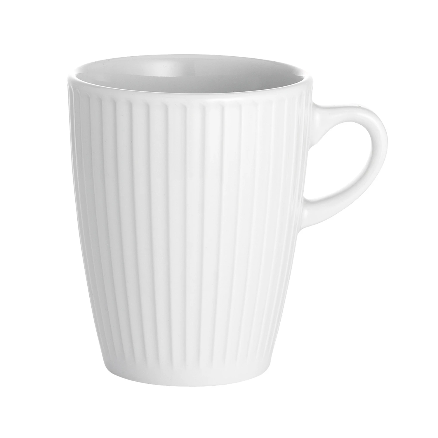 Pillivuyt Pliss&eacute; Krus 27 Cl - Kaffekopper Porcel&aelig;n Hvid - 17176