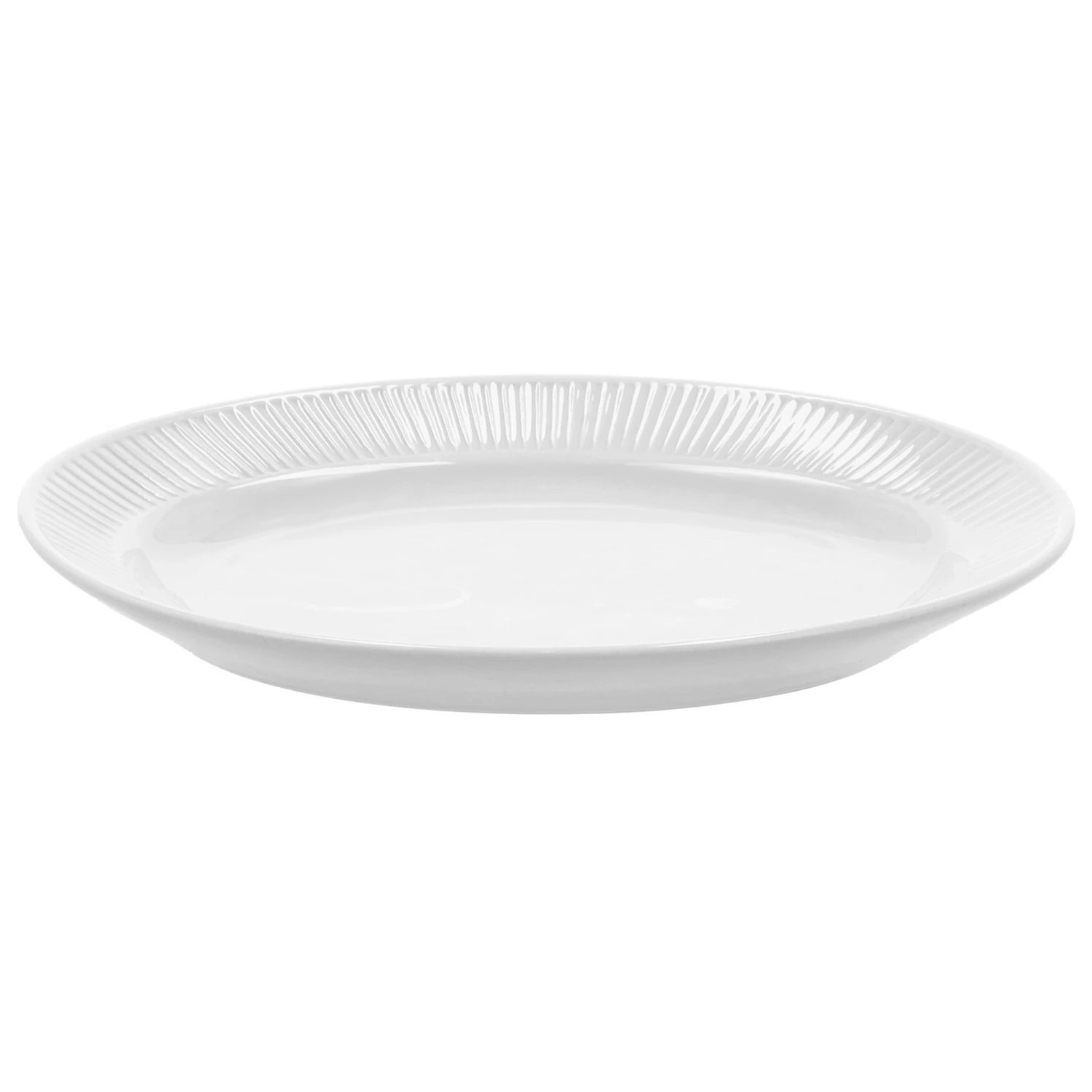 Pillivuyt Pliss&eacute; Serveringsfad t 19x28 Cm - Serveringsfad Porcel&aelig;n Hvid - 37411