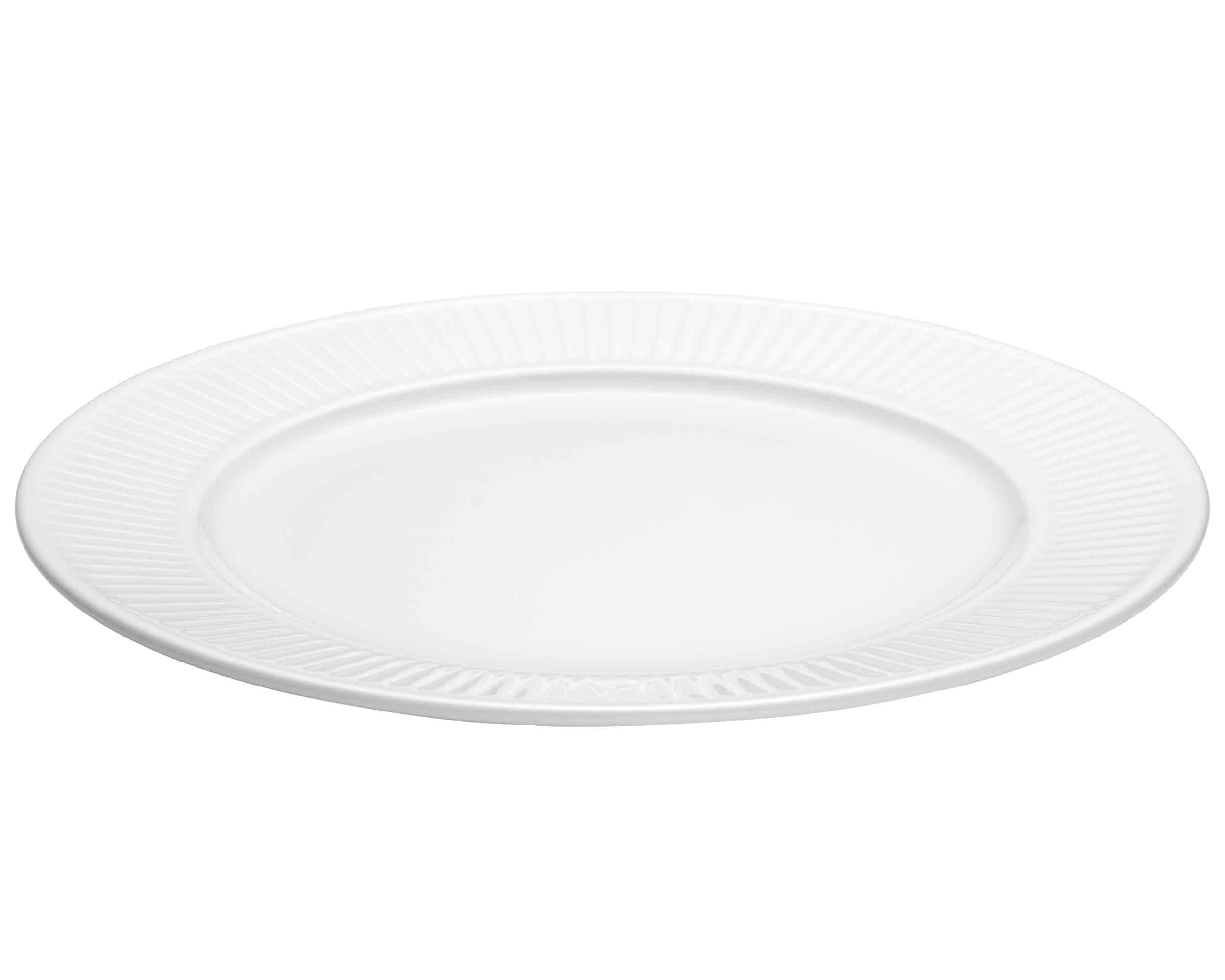 Pillivuyt Pliss&eacute; Tallerken 22 Cm - Middagstallerkner Porcel&aelig;n Hvid - 18400