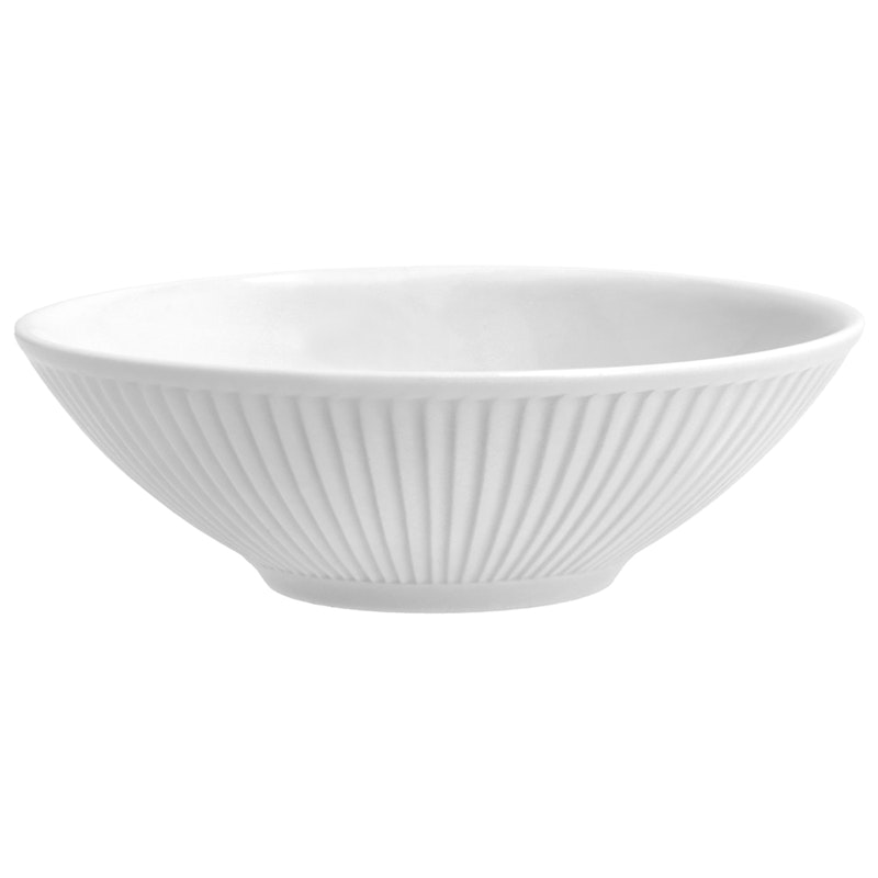 Plissé Skål 14 cm Hvid