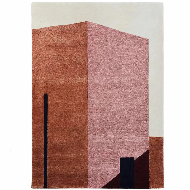 Arqui 1 Tæppe 200x300 cm, Rødt/Peach