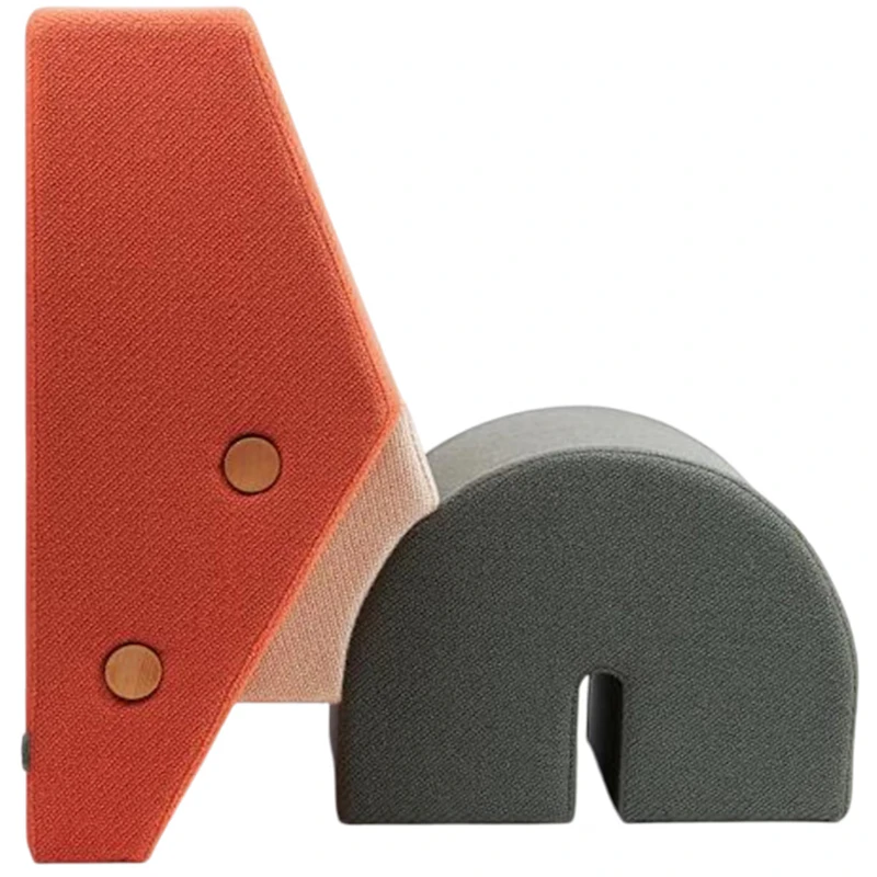 Keystone Loungestol Fersken / Offwhite / Grå