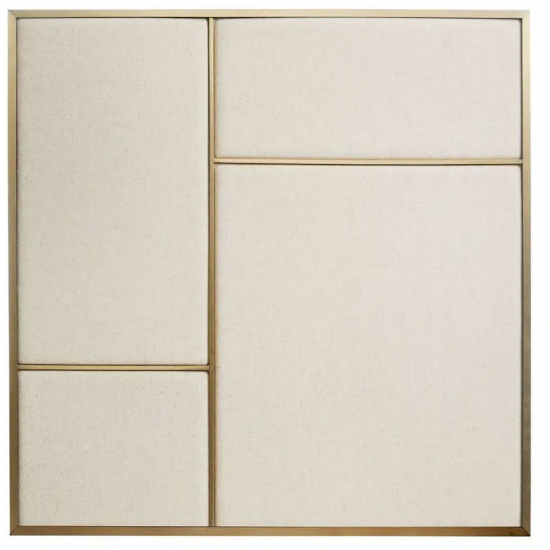 Nouveau Pin Opslagstavle Medium, Messing / Canvas