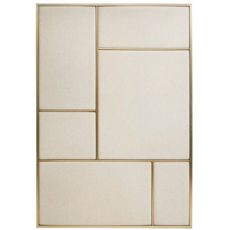 Nouveau Pin Opslagstavle Stor, Messing / Canvas