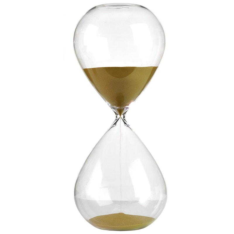 Ball Sandglass 38 cm, Gold