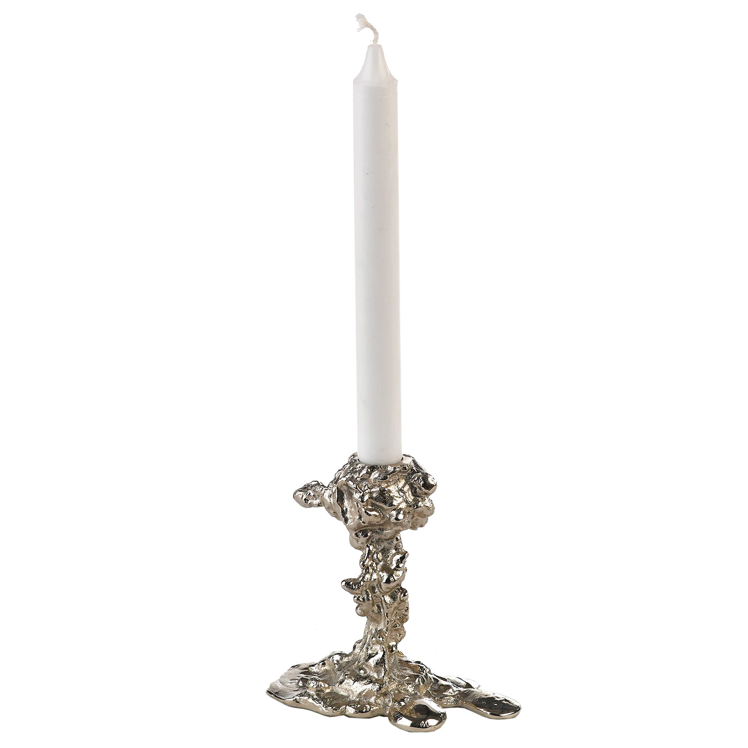 Polspotten Drip Candle Holder S - Fyrfadsstager Metal Silver - 390-225-045