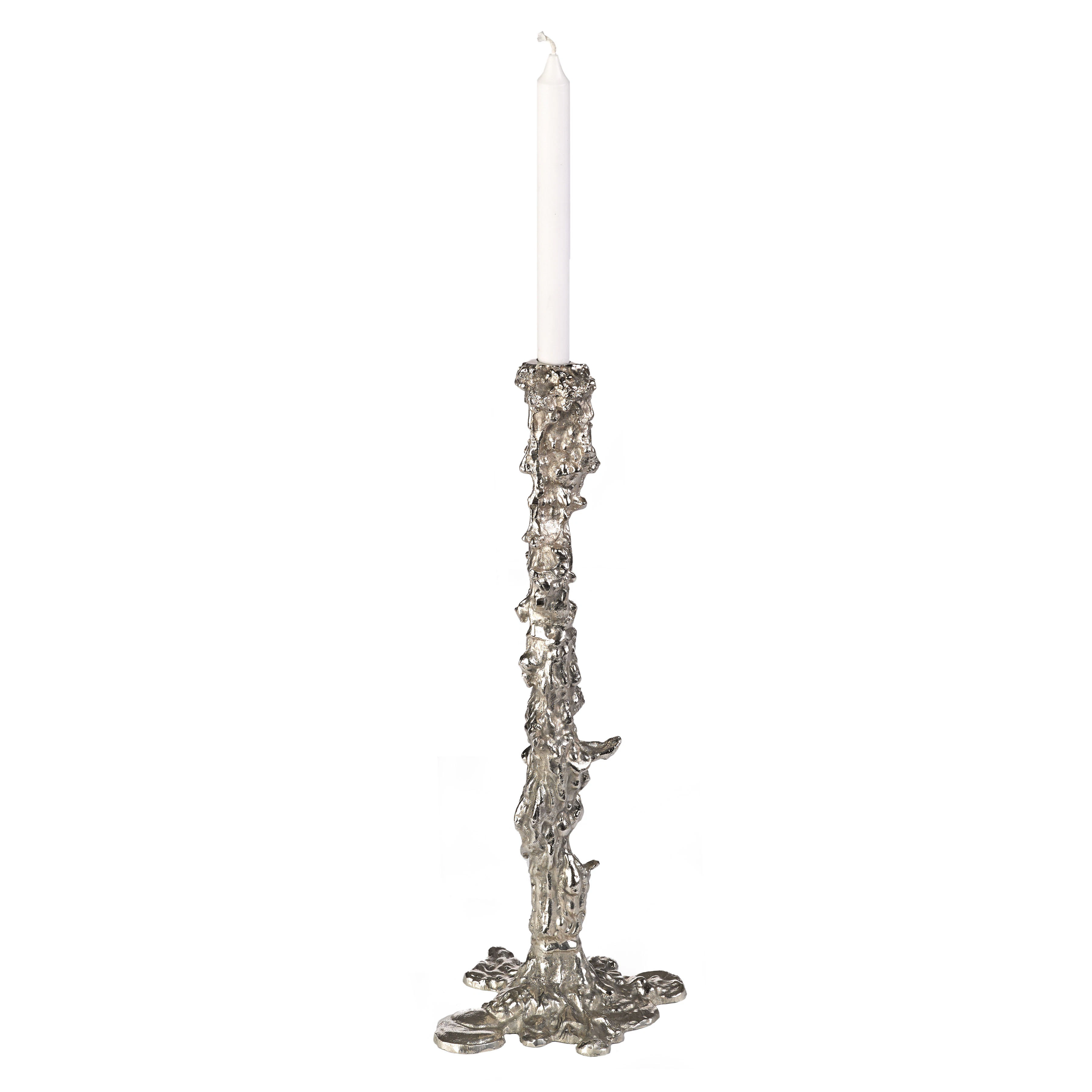 Polspotten Drip Candle Holder Xxl - Fyrfadsstager Metal Silver - 390-225-049