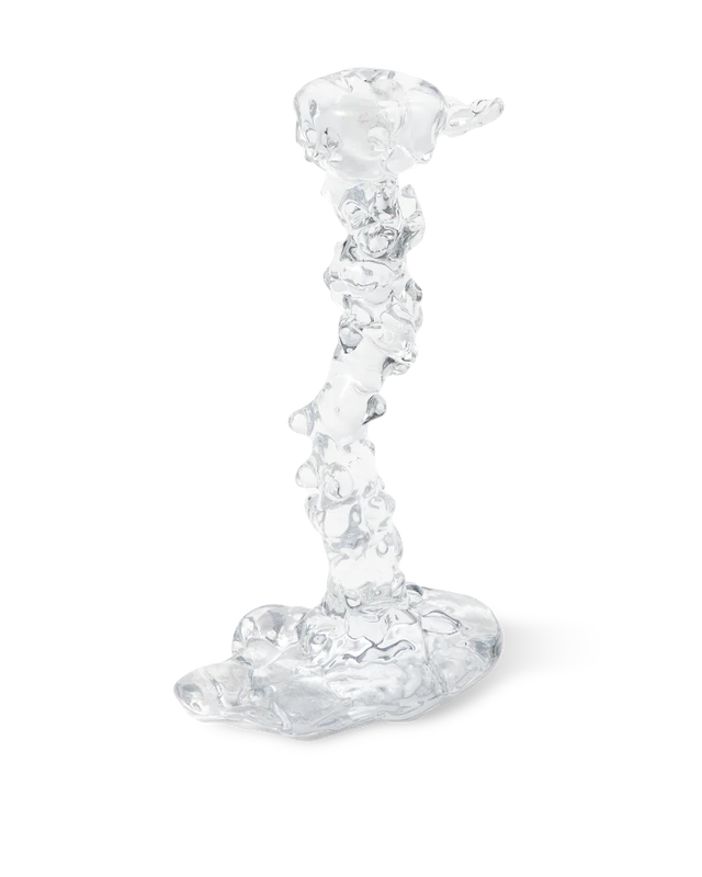 Polspotten Drip Lysestage L / 25 Cm - Fyrfadsstager Glas Klar - 140-225-077