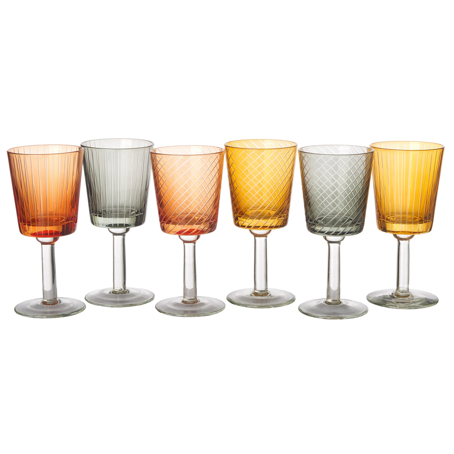Polspotten Library Wine s Set 6 Pcs - Vinglas Glas Multi - 140-230-133