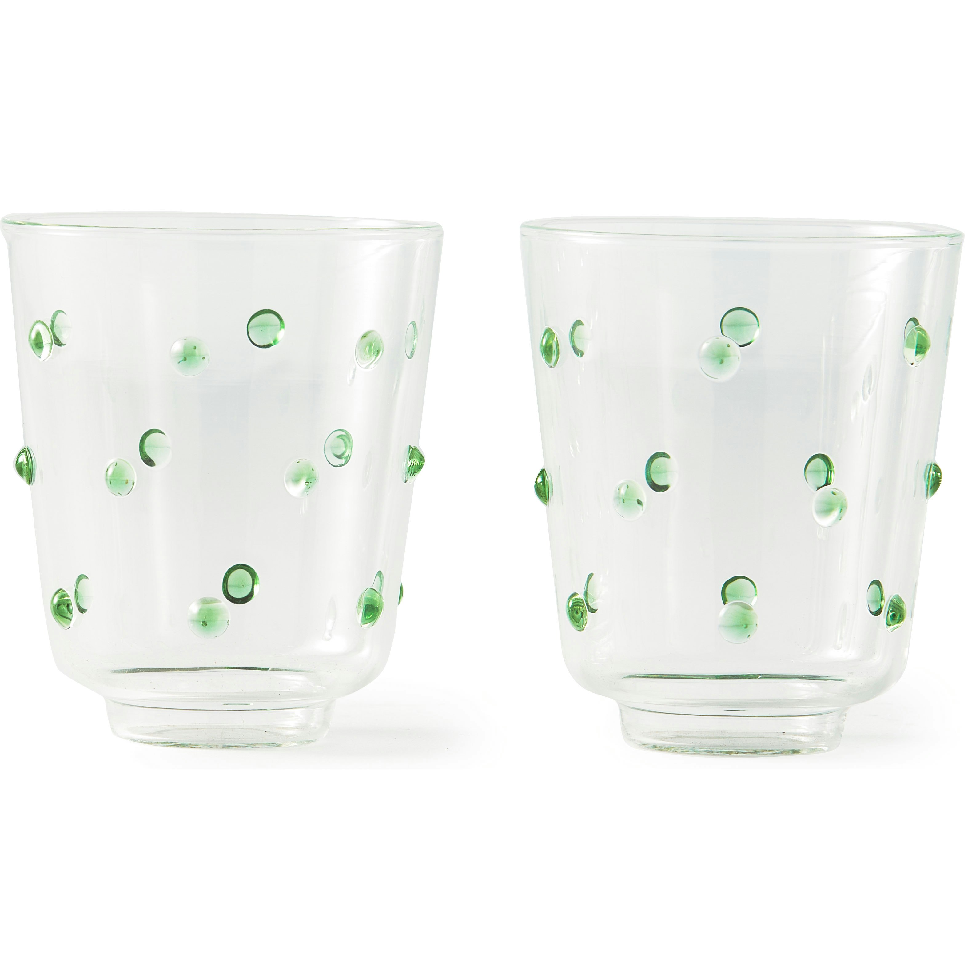Polspotten Nob Drinks 2-pak t - Tumblers Glas Gr&oslash;n - 140-230-148