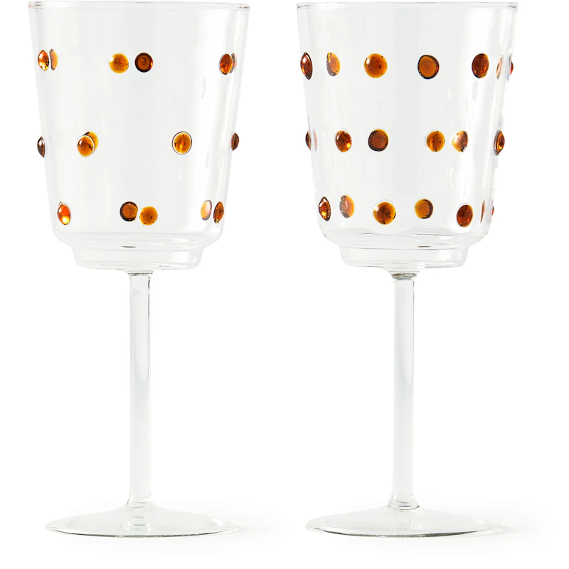 Nob Vinglas 2-pak, Ravfarvet