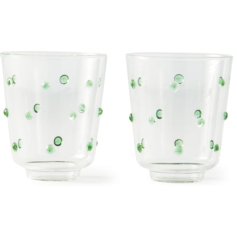 Nob Drinksglas 2-pak, Grønt