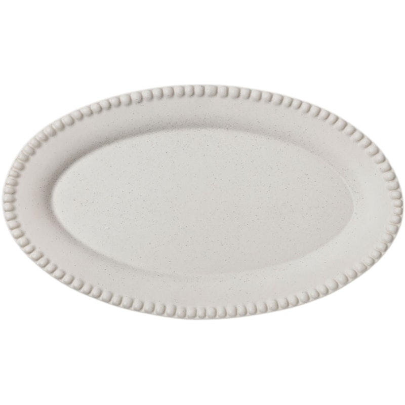 Daria Fad Oval 35 cm, Cotton White