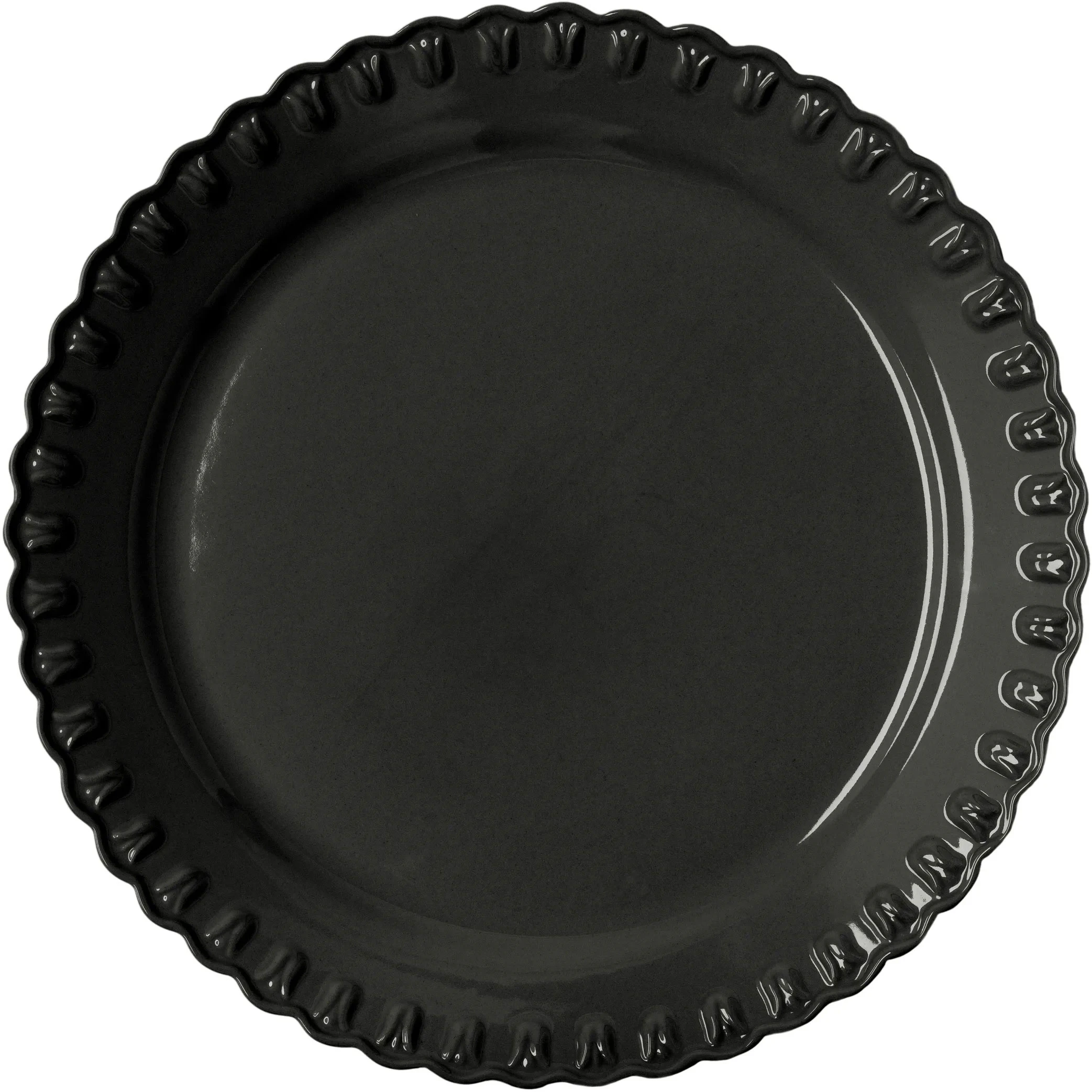 Potteryjo Tulipa Fad 37 Cm - Serveringsfad Stent&oslash;j Almost Black - 025512-V2440
