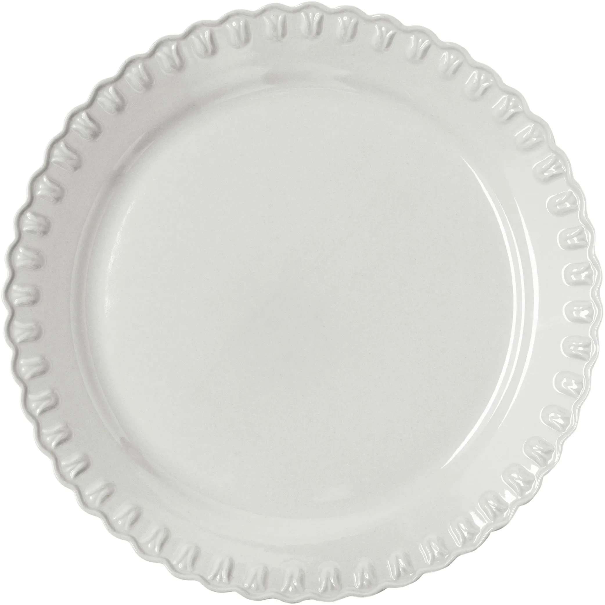 Potteryjo Tulipa Fad 37 Cm t - Serveringsfad Stent&oslash;j Hvid - 025512-V721