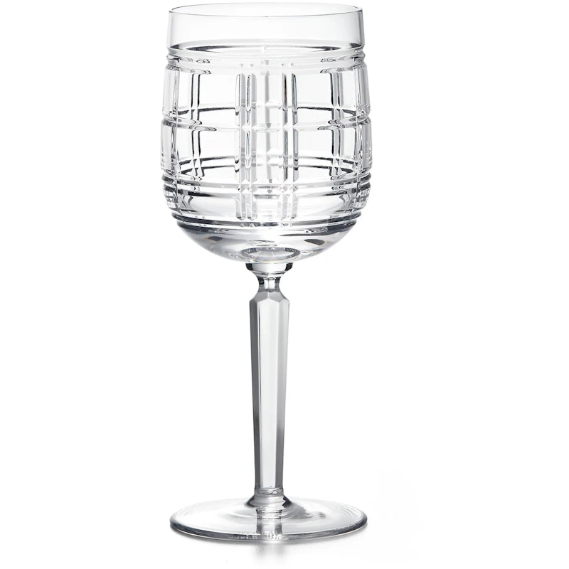 Hudson Plaid Rødvinsglas