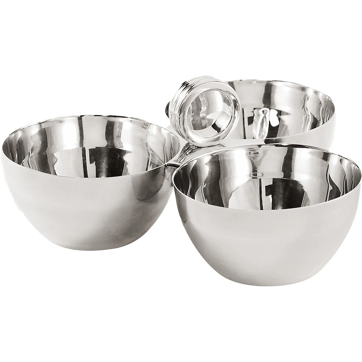 Ralph Lauren Home Montgomery Tredelt N&oslash;ddesk&aring;l - Serveringssk&aring;le Messing Silver - 680556848001