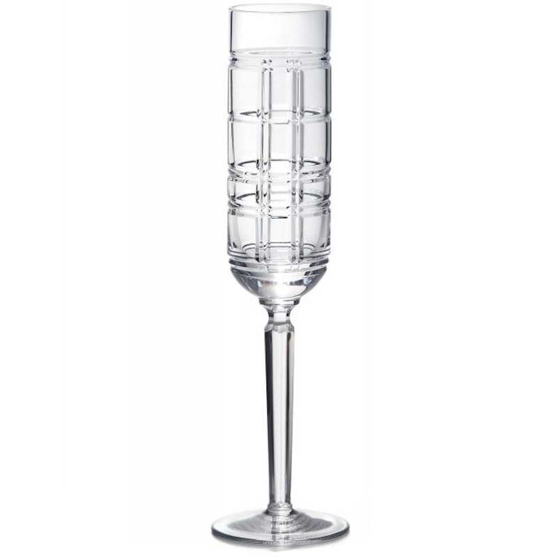 Hudson Plaid Champagneglas