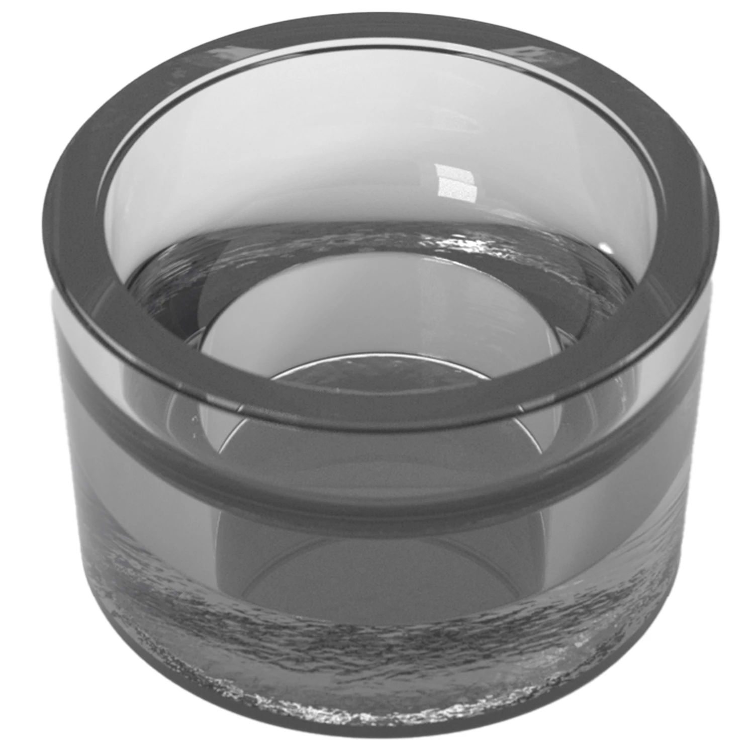 Reijmyre Optika Lysestage 6 Cm - Lysestager Glas Smokey - 70104