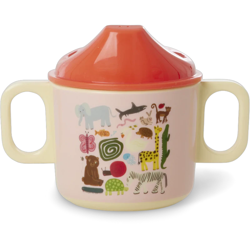 Babykop Melamin 25 cl, Pink Wildlife
