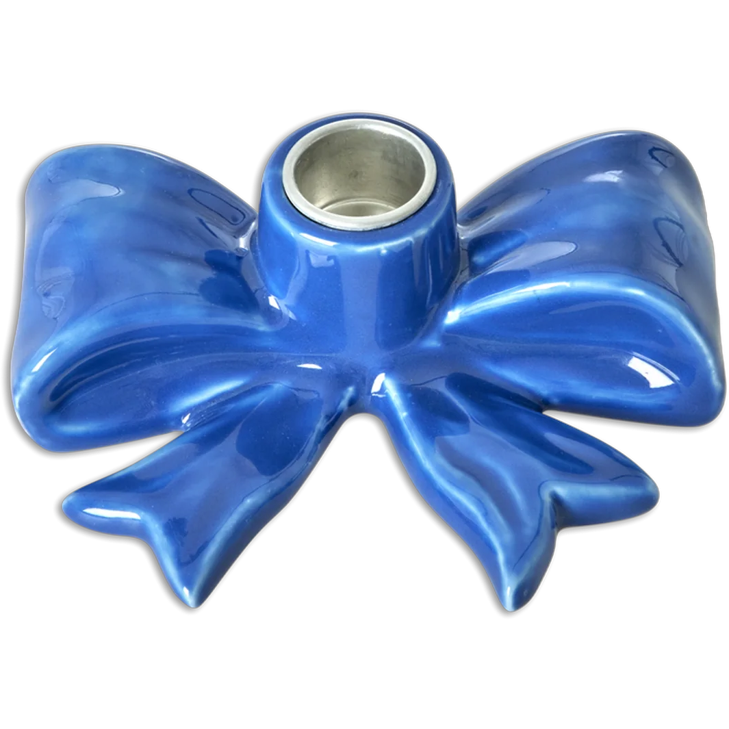 Rice Bow Lysestage - Lysestager Metal Bl&aring; - CDHOL-SBOWB