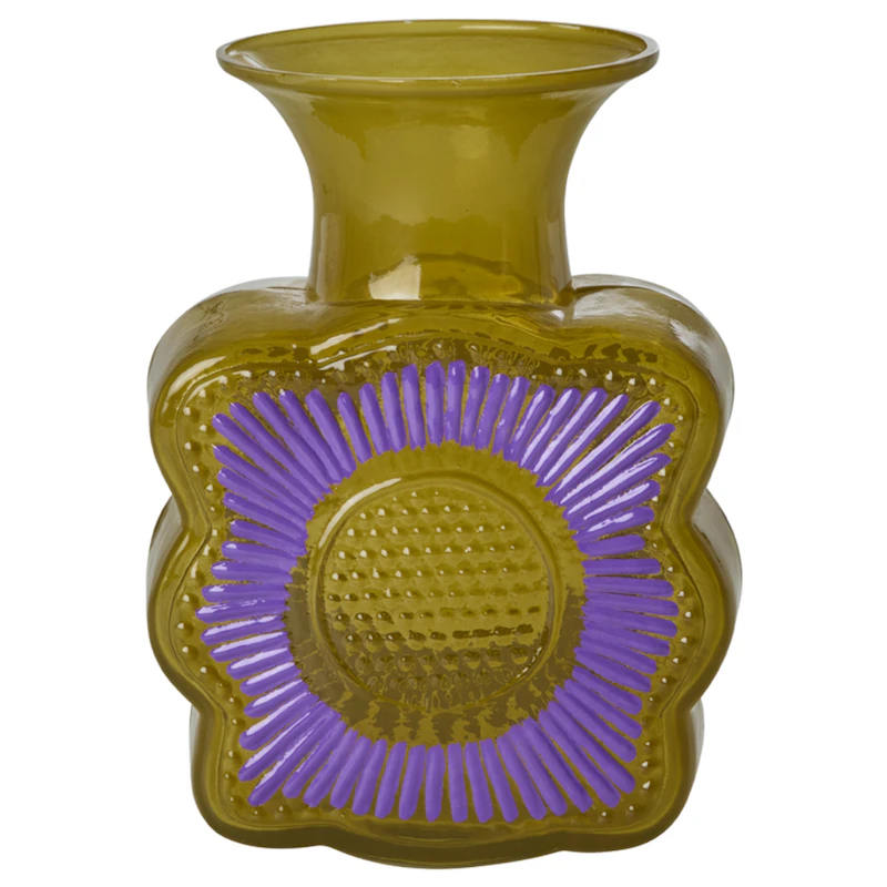 Glasvase 20 cm, Curry