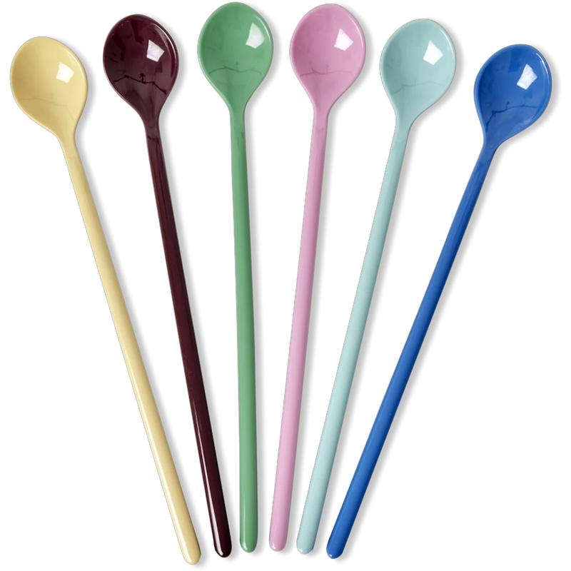 Caffe Latte-Ske Melamin 6-pak, Show Your True Colors