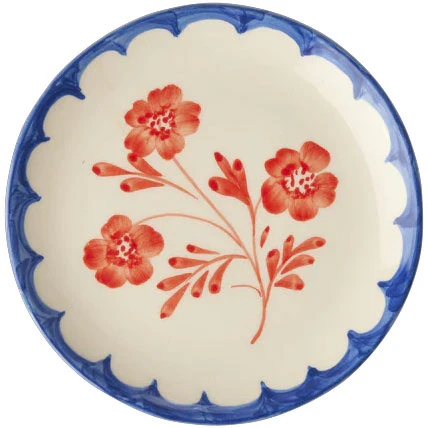 Rice Kagefad 15 Cm Vintage Flower - Asietter Keramik Bl&aring; - CECPL-HPVIFL