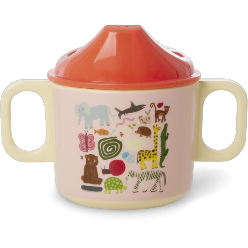 Babykop Melamin 25 cl, Pink Wildlife