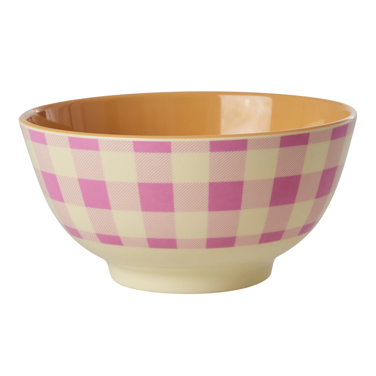 Rice e Bowl 70 Cl Check Pink - Serveringssk&aring;le Melamin Multi - MELBW-CITO