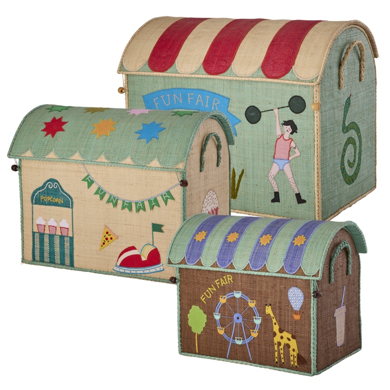 Opbevaringskurv 3 dele, Mint Fun Fair