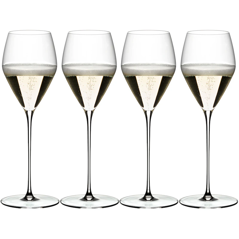 Veloce Champagneglas, 4-pak