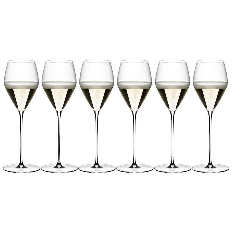 Veloce Champagneglas, 6-pak
