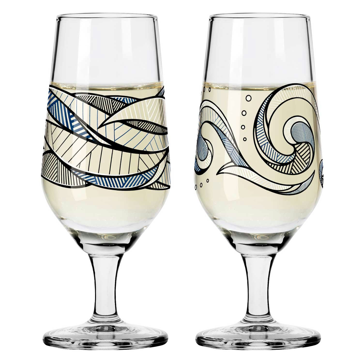 Ritzenhoff Brauchzeit Snapseglas 5,5 Cl 2-pak #5 & 6 - Snaps & Avec Krystalglas Klar - 3871003