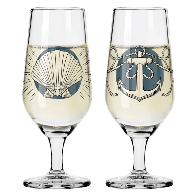 Brauchzeit Snapseglas 5,5 cl 2-pak, #1 & 2