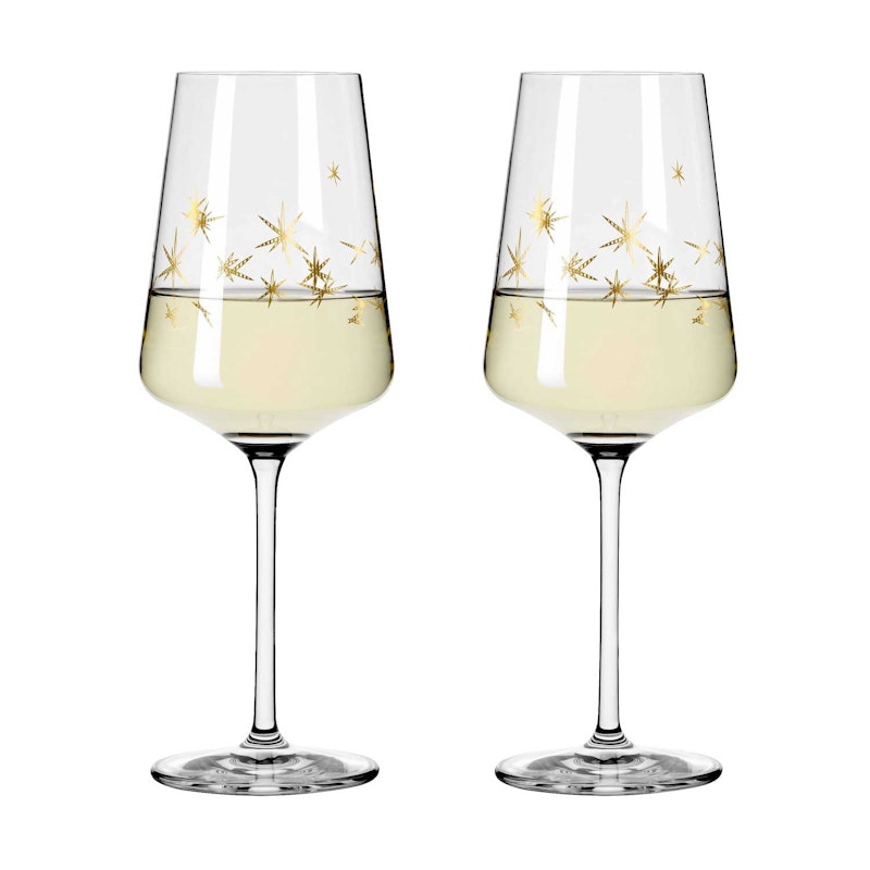 Celebration Deluxe Hvidvinsglas Stars 2-pak, 40 cl