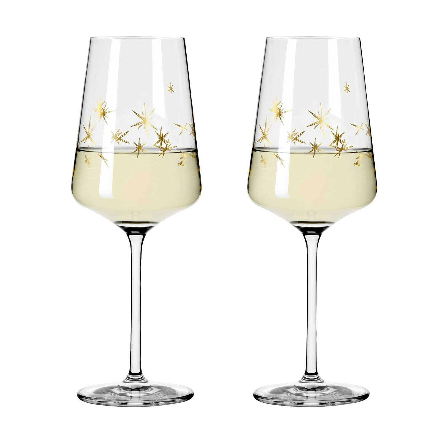 Ritzenhoff Celebration Deluxe Hvidvinsglas Stars 2-pak 40 Cl - Vinglas Krystalglas Klar - 6141012