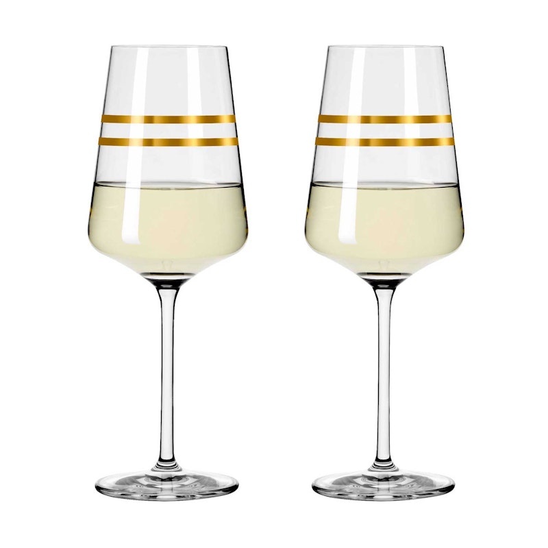 Celebration Deluxe Hvidvinsglas Stripes 2-pak, 40 cl