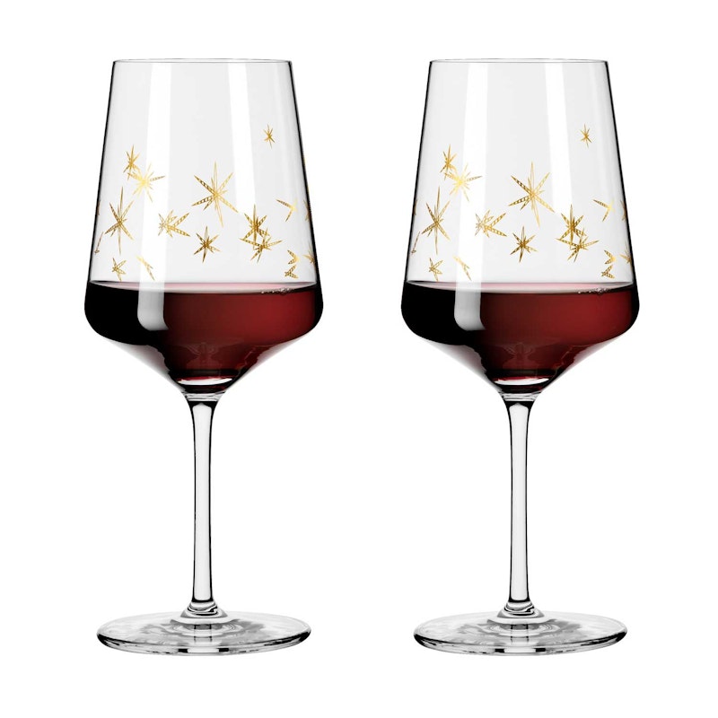 Celebration Deluxe Rødvinsglas Stars 2-pak, 54 cl