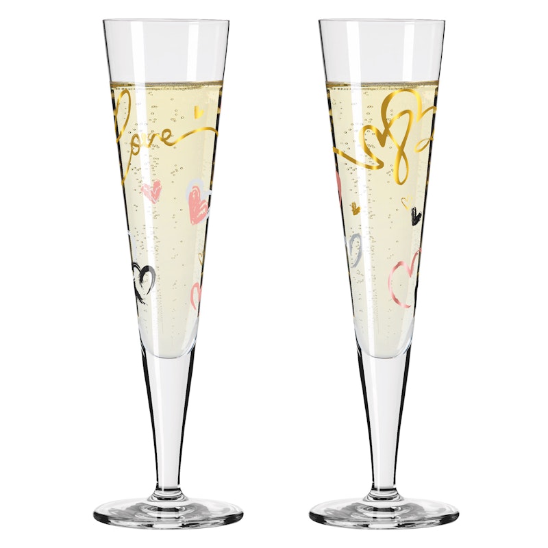 Goldnacht Champagneglas 2-pak, H23