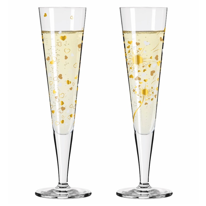 Goldnacht Champagneglas 2-pak, F24