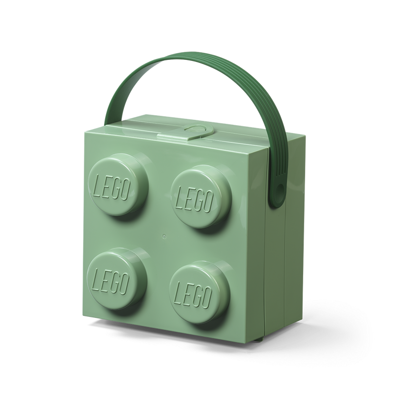LEGO® Kasse Med Håndtag 4 Knopper, Grøn