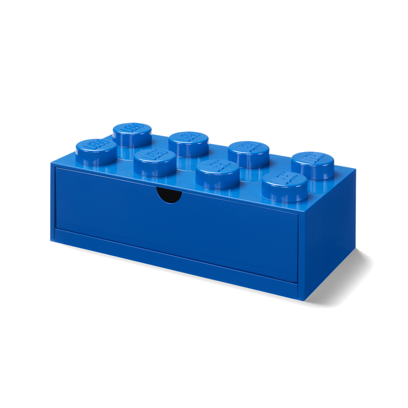 LEGO® Opbevaring Med Skuffe 8 Knopper, Blå