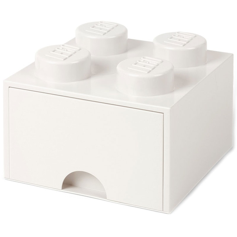 LEGO® Skuffe 4 Knopper, Hvid