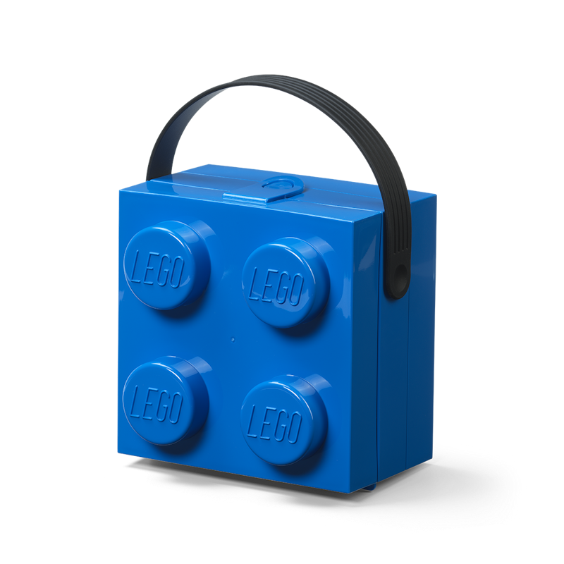 LEGO® Kasse Med Håndtag 4 Knopper, Blå
