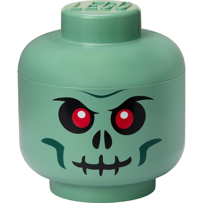 LEGO® Opbevaringskasse Hoved Stor, Green Skeleton